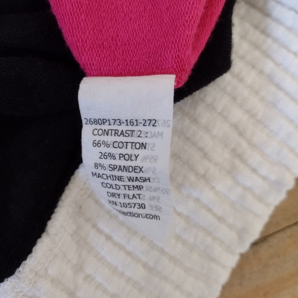 Pete Collection Pink Colorblock Full Zip Jersey Knit Bomber Jacket Size L - Picture 10 of 14